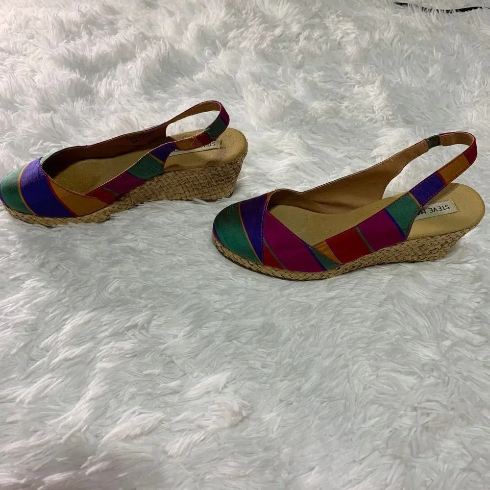 Steve Madden P-Katy Multicolor Espadrilles 8M